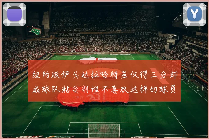 纽约版伊戈达拉哈特虽仅得三分却成球队粘合剂谁不喜欢这样的球员